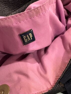 GAP Pink Lined Interior with Navy Logo Pin